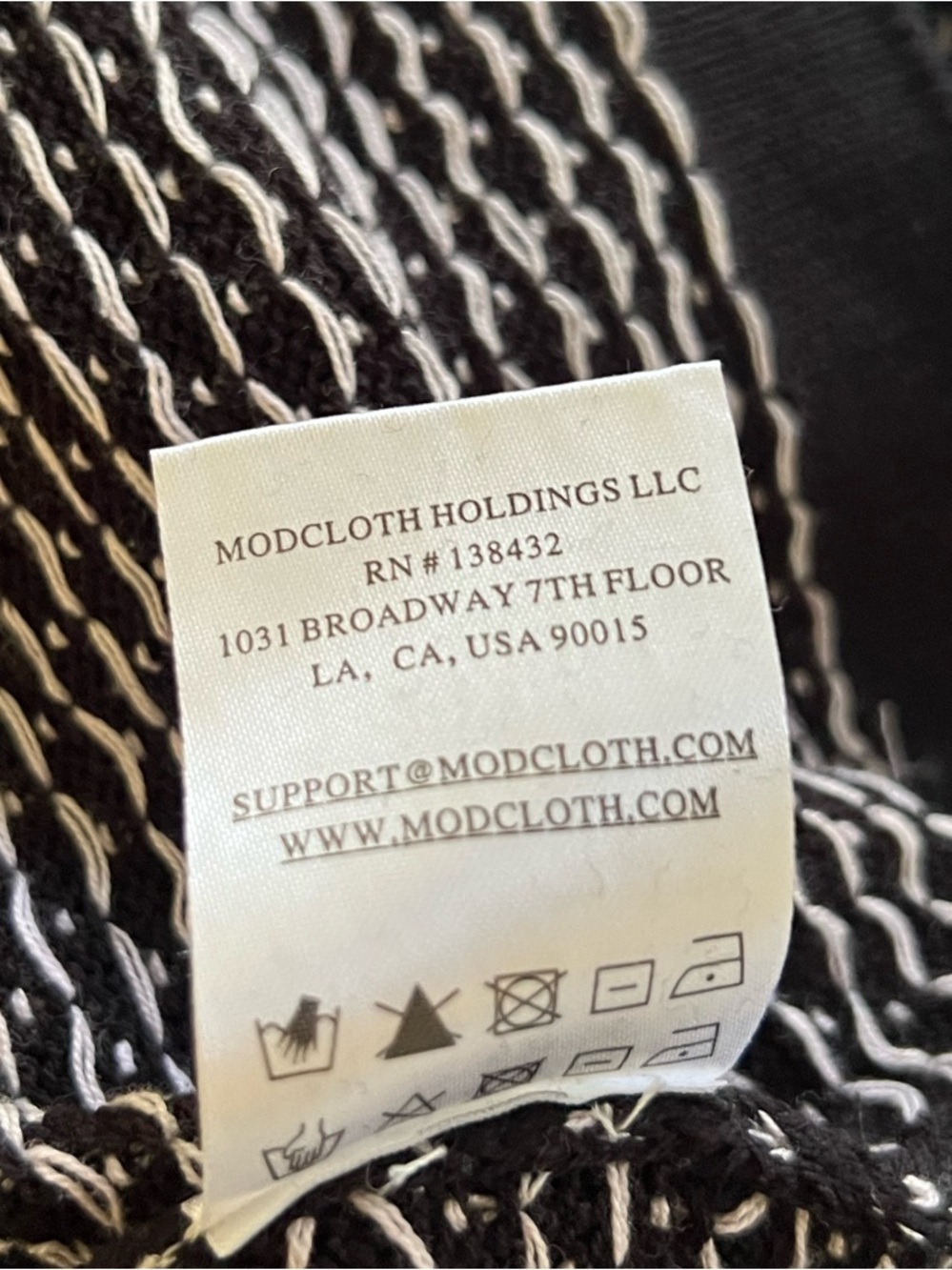 Modcloth Black Halloween Ghost Fair Isle Cozy Commitment Sweater Dress NWT XL - Picture 10 of 13